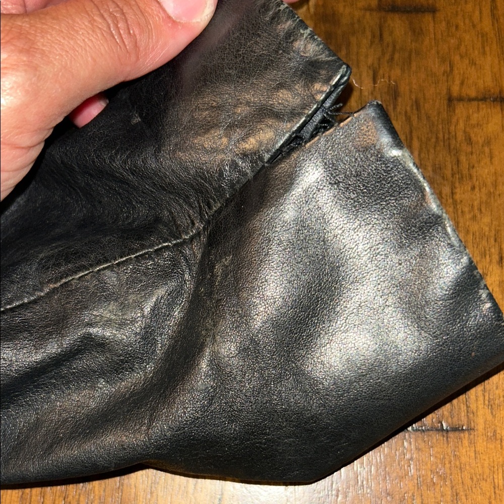 Chia 100% Leather Black Fringe Jacket – Women’s L - Picture 9 of 11